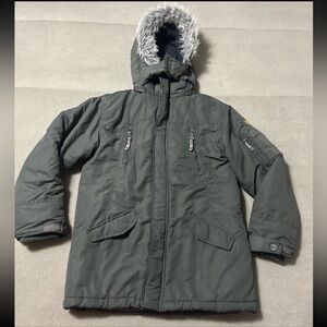 Timberland Heavy Duty Parka Coat with Removable Fur Hood - Women’s Size Large